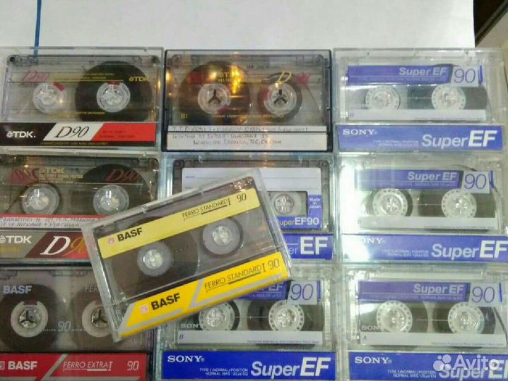 Аудио кассеты sony basf TDK с записью