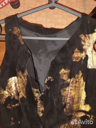 Платье из натуральной кожи 44 размер