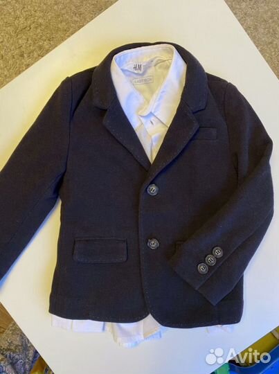 Пиджак и белая рубашка H&M