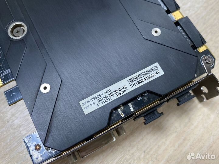 Видеокарта gigabyte GTX 1080 8гб gddr5X