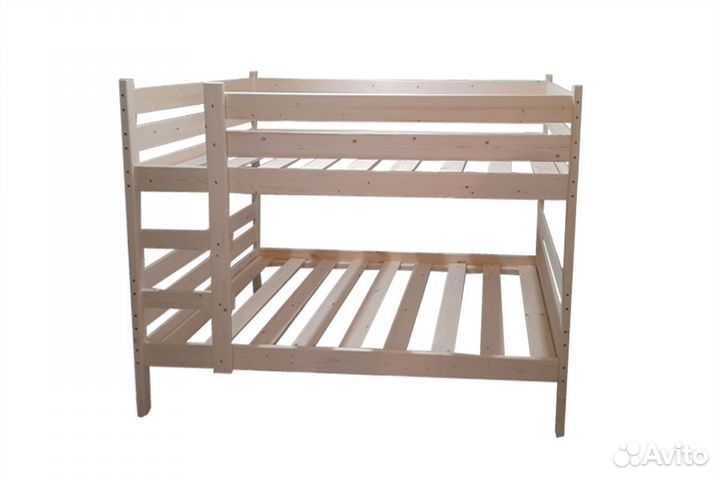 Кровать детская двухъярусная из массива