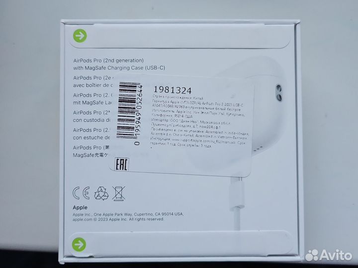 Apple airpods pro 2nd generation с USB-C