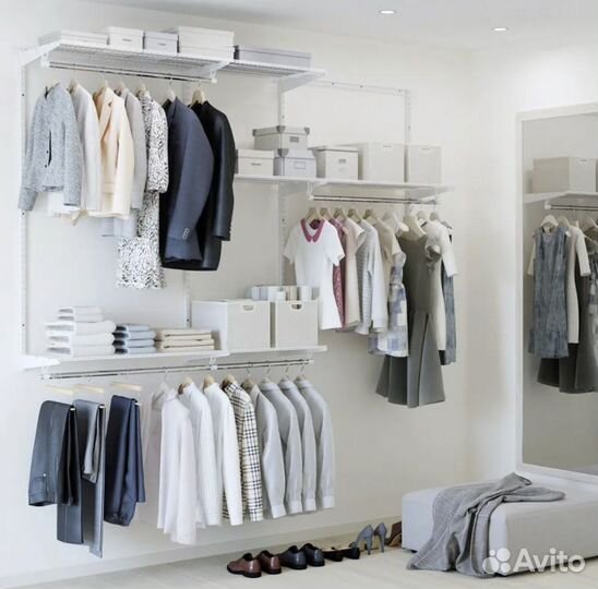 Установка гардеробной системы