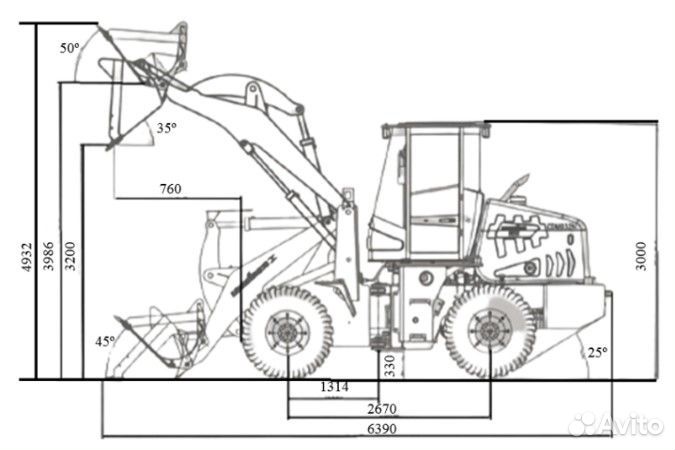 Фронтальный погрузчик Lonking CDM936N AGRI, 2024