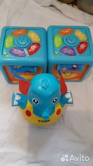Развивающий кубик и Томи