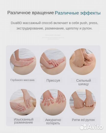 Массажер подушка Шиацу шея,спина,ноги+релаксация