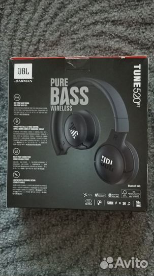 Беспроводные Наушники JBL Tune 520BT, Bluetooth, н