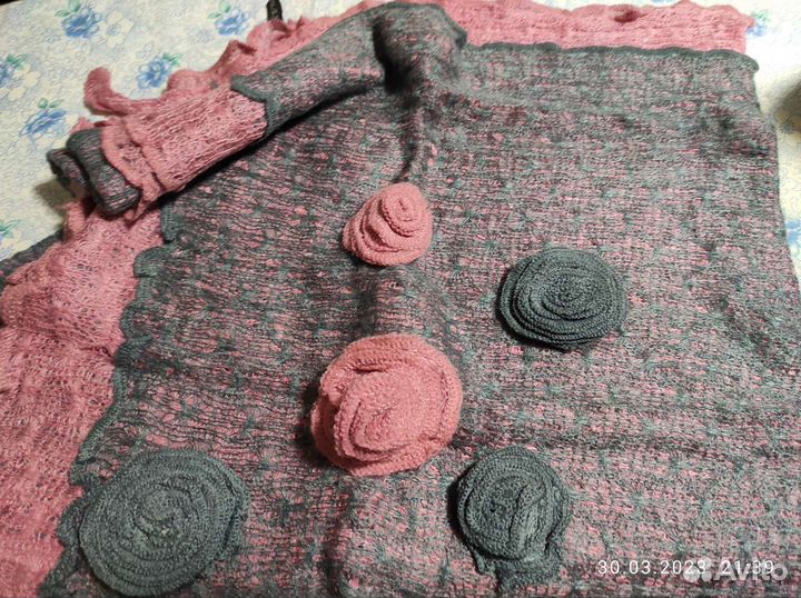 Палантин вязаный