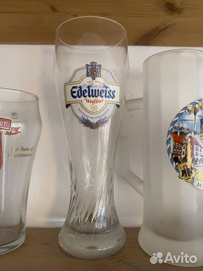 Пивные бокалы кружки стекло (стакан)