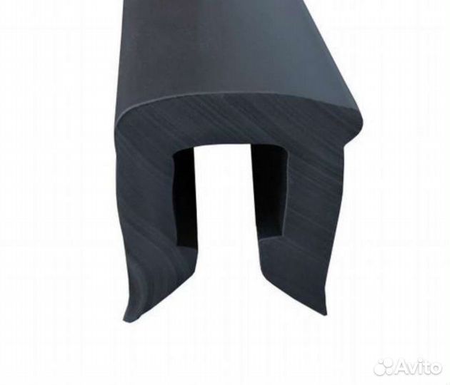 Привальный брус П образный для катера, чëрный