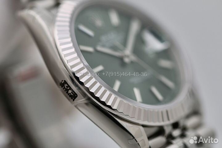 Часы rolex datejust 41 mint green dial jubilee