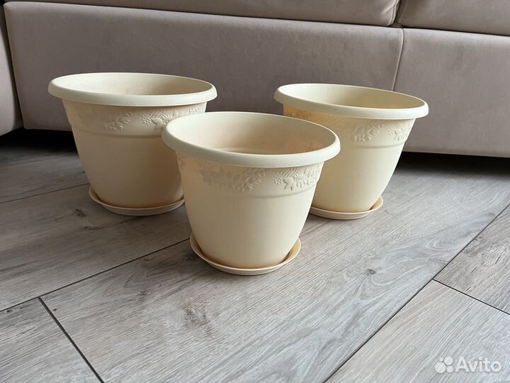 Кашпо/горшок для цветов большие 3,6-6 литров