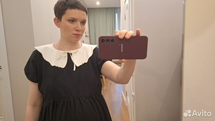 Платье в стиле unique fabric с воротничком