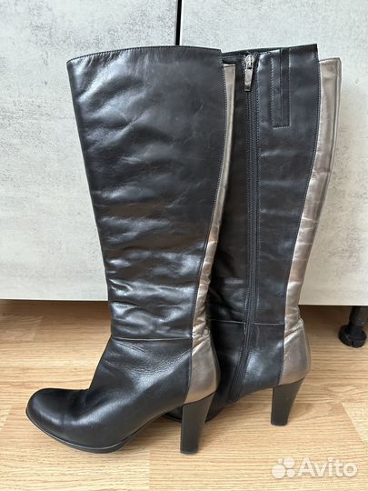 Сапоги женские зимние 37 размер кожа бу