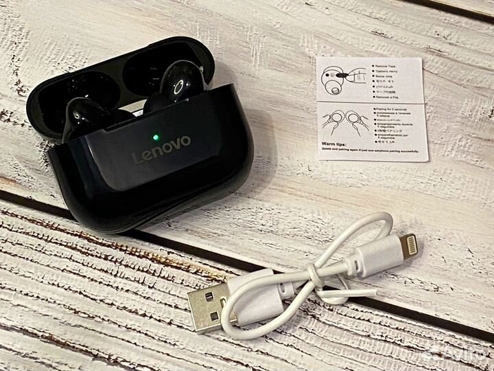 Наушники Lenovo LP33 новые беспроводные (black)