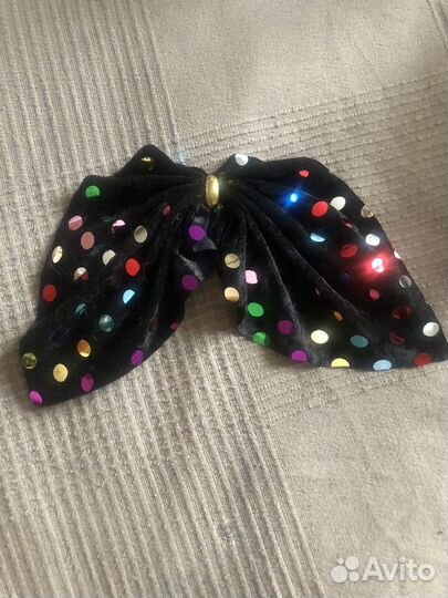 Бант 90х заколка СССР бархат вечеринка