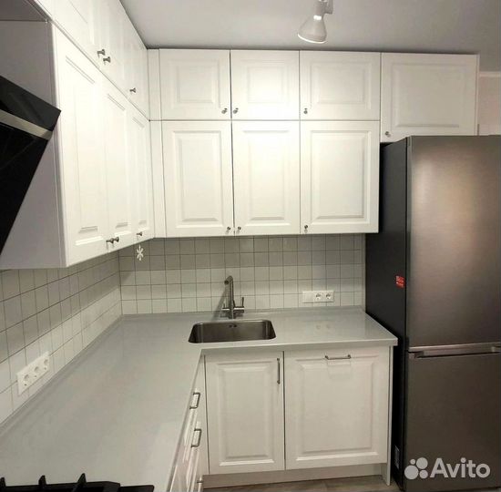 Кухня на заказ в стиле индустриальный лофт