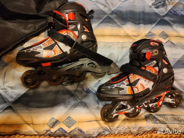 Роликовые коньки детские раздвижные 36-41 размер