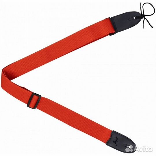 Flight FSG-100RD - ремень для гитары, цвет красный