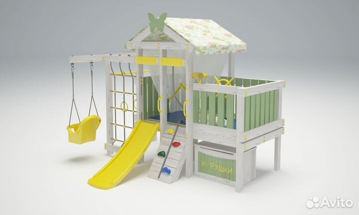 Комплекс для детей для дома Baby 6 оливковый