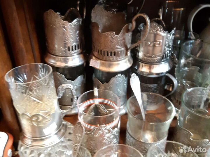 Подстаканники, стаканы СССР