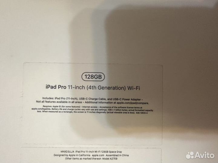 iPad pro 11 2022 m2 128gb wifi