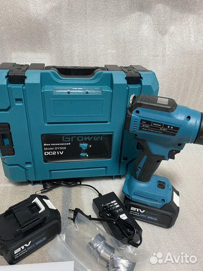 Аккумуляторный строительный фен grower