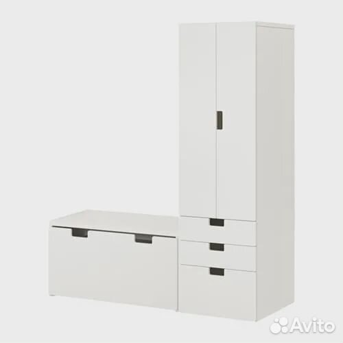 Икеа шкаф и стол скамья с ящиком детская мебель