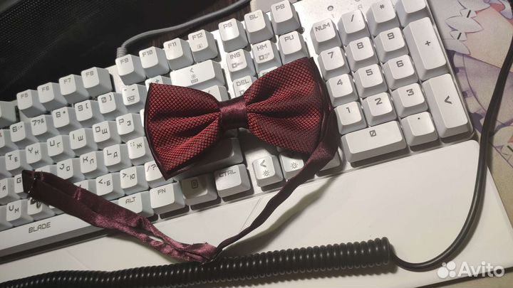 Бабочка бордовая с чёрным