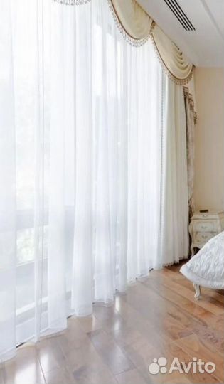 5м тюль матовый вуаль