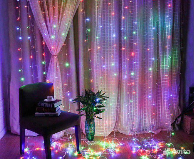 Гирлянда Занавес-Штора, Водопад