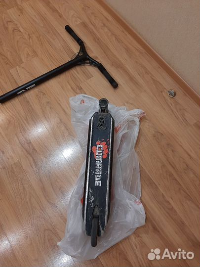 Дека, руль на трюковой самокат все по 1000