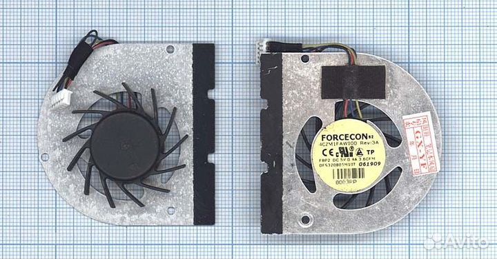 Кулер, вентилятор к Dell Latitude 2100, p/n: udfs3