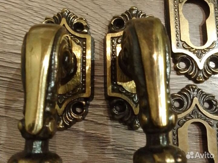 Бронзовая ручка дверная СССР