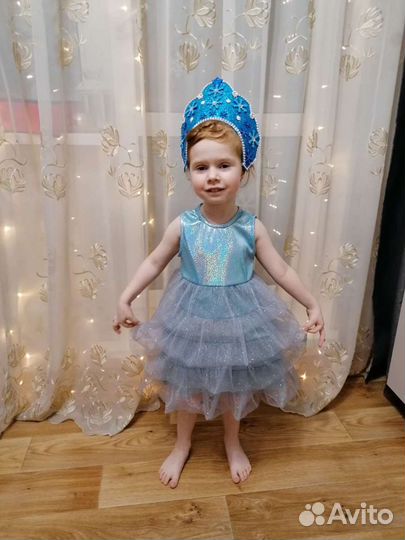 Платье снежинки