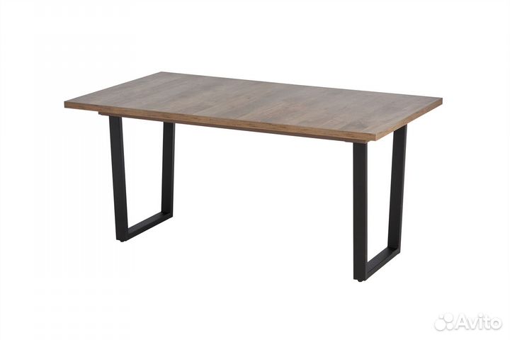 Стол прямоугольный крафт-Р 140+40*85 черный металл