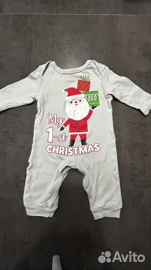 Новогоднее боди 62-68