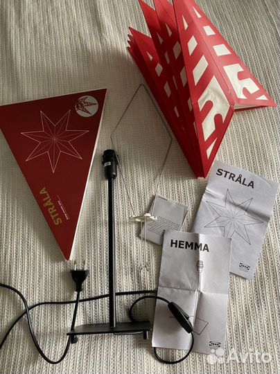 Икеа светильник Звезда Строла с основанием