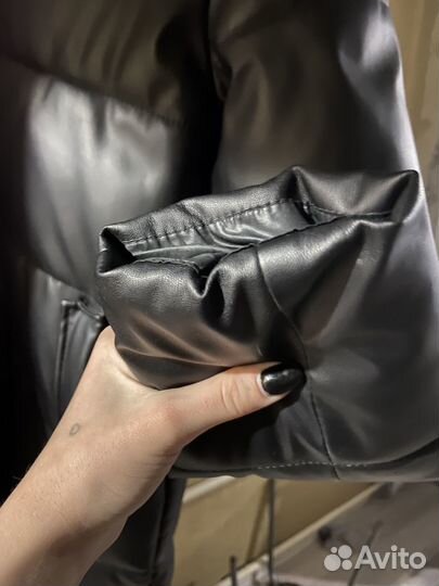 Куртка зимняя женская из экокожи