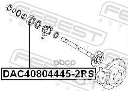 Подшипник ступицы DAC40804445-2RS DAC40804445-2