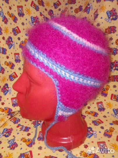 Шапка мохер детская