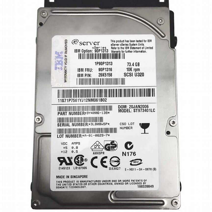 [ESXSST973402SS] Жесткий Диск Ibm 90p1316 73.4gb Scsi 2.5 Esxsst973402ss