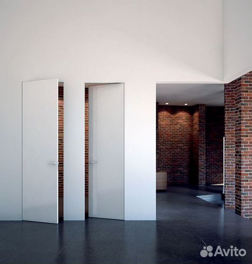 Скрытые межкомнатные двери под отделку