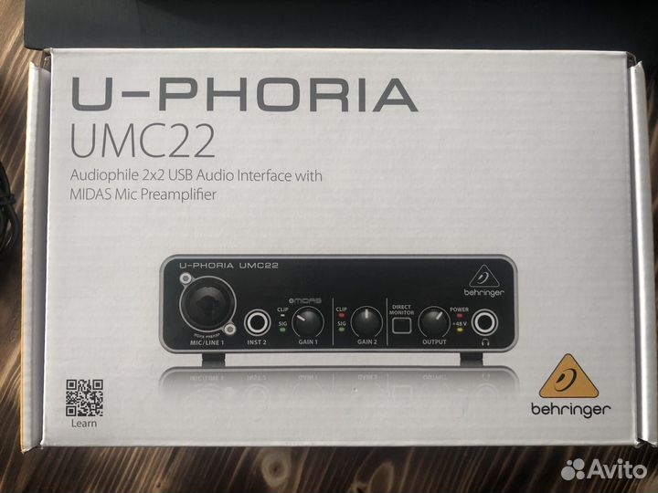 Внешняя звуковая карта behringer