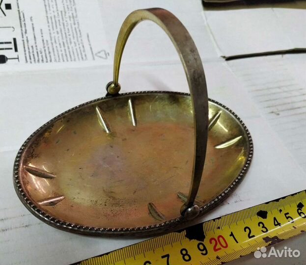 Сахарница мельхиор старинная T31Met клеймо