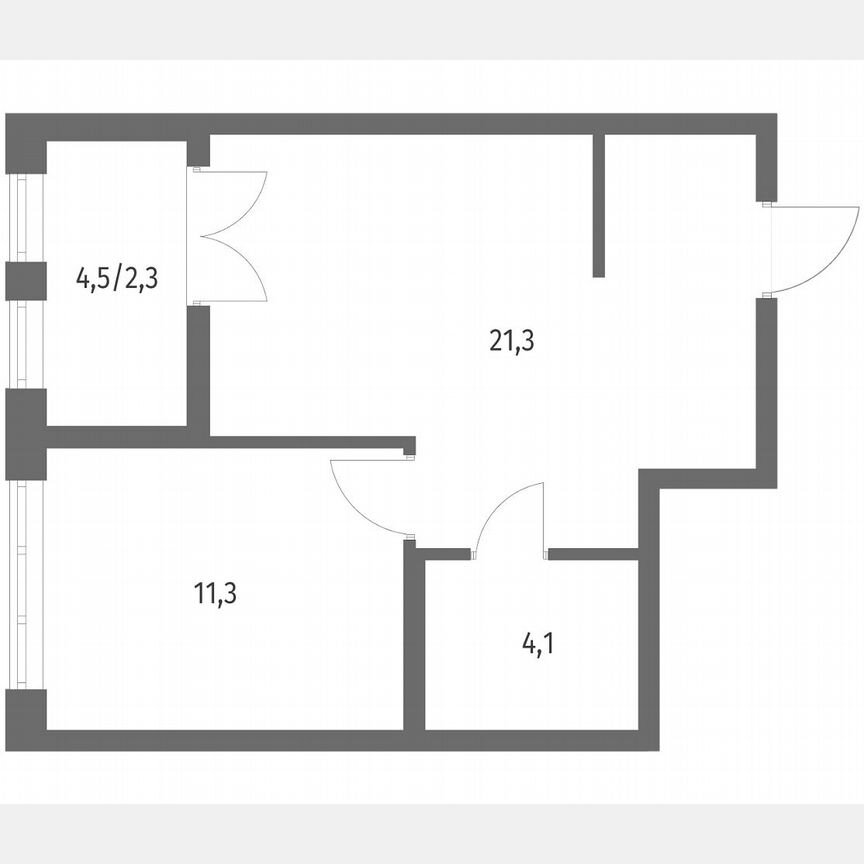 1-к. квартира, 38,7 м², 7/8 эт.