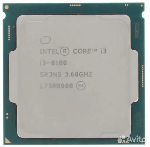 Процессор intel core i3 8100