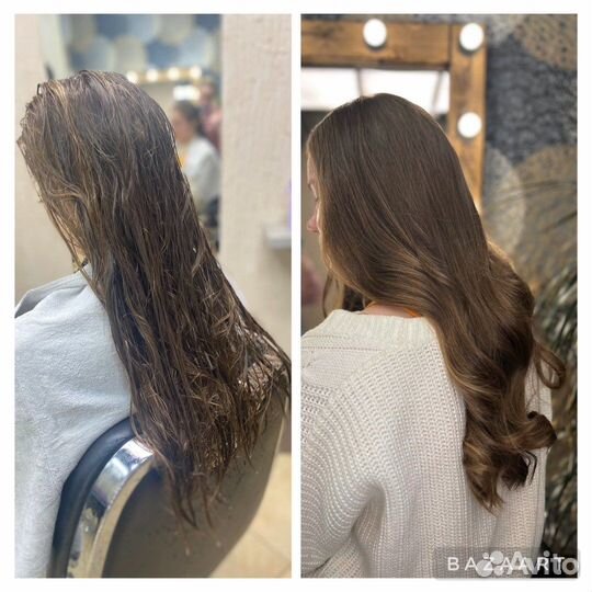 Окрашивание любой сложности, смывка, укладка