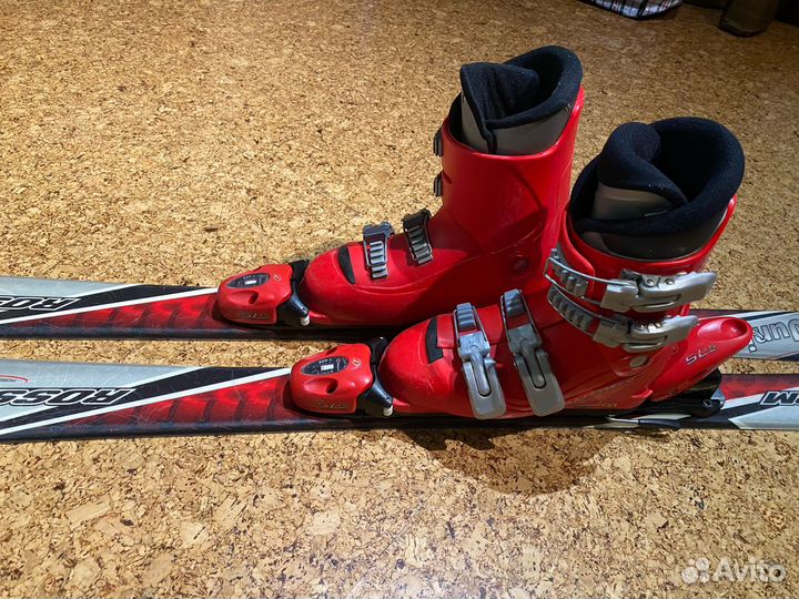 Горные лыжи детские +ботинки