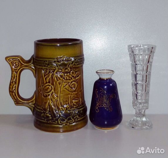 Посуда СССР, термос, кувшин, вазы, графин